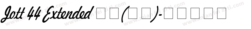 Jott 44 Extended 常规(西方)字体转换